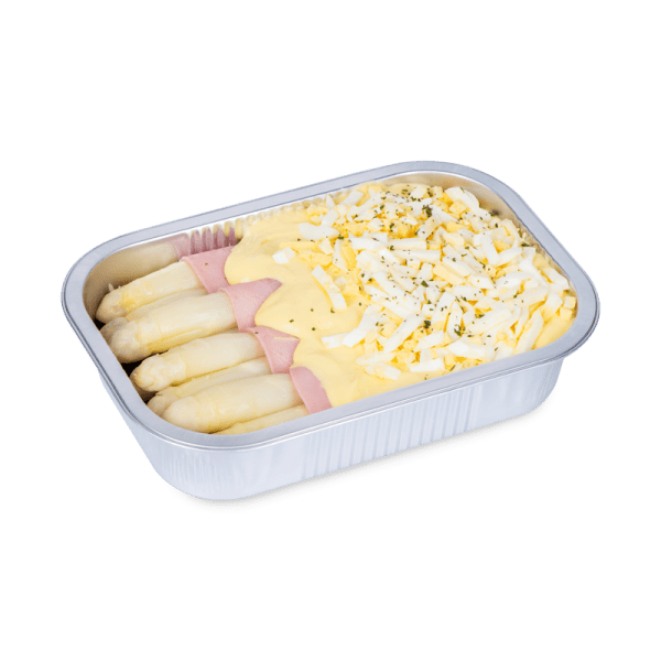 Verse asperge-hamrolletjes met hollandaisesaus